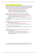 Ball State University - PSYCH 100 Mental Health Practice Questions And Anwers/ Rated A.