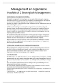 Samenvatting hoofdstuk 2 Strategisch Management, Leerjaar 1
