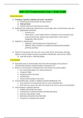 NUR 2115 Exam 1 Study Guide / NUR2115 Exam 1 Study Guide (Latest 2020) - Fundamentals of Professional Nursing: Rasmussen College