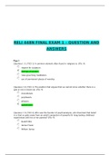 RELI 448N FINAL EXAM 1 – QUESTION AND ANSWERS