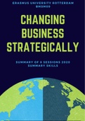 Changing Business Strategically - Summary Sessions, notes and skills - 8 sessions