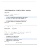 NSg 3012 WEEK 5 Knowledge Check Foundation Research (Version 2), Correct Answers, Already High Rated Answers, South University