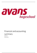Summary financial and accounting year 1 Q2, chapter 1/2/3 incl. powerpoints