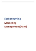 Marketing Management Samenvatting RSM (2020-2021)