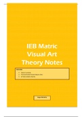 IEB Matric Visual Art Theory Note Pack