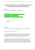 DEVRY UNIVERSITY ACCT 555 MIDTERM EXAM. QUESTIONS AND ANSWERS. (Graded A)