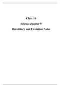 Class 10 science chapter 9 hereditary and Evolution