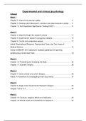 Experimental Clinical Psychology