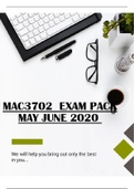 MAC3702 MAY JUNE 2020 EXAM PACK