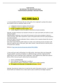 NSG 5000 Quiz 3, NSG 5000 Role of the Advanced Practice Nurse,|100% CORRECT ANSWERS, DOWNLOAD TO SCORE A|, South University