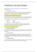 samenvatting psychologie een inleiding  h1,2,4,5 