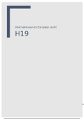 H19 - internationaal publiekrecht