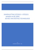 Samenvatting DTZ2021 - Kansen in de zorg: de rol van digitale technologie 