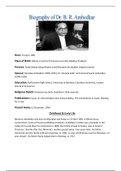 biography of Dr. B. R. Ambedkar