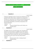 NURS 6640 FINAL EXAM 7 – QUESTION AND ANSWERS