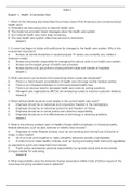 NR 442 Community Health Nursing Exam 1 Practice Questions (Instructor Copy).