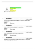 NURS 6551 Week 11 Final Exam 100/100 Correct (June Term)