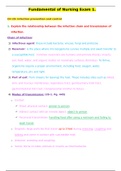 NUR 319 - Fundamental of Nursing Exam 1 Study Guide.