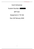 BPT1501 Assignment 2 Tut 101 2020