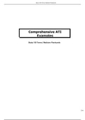 ATI Comprehensive B 2020/Comprehensive ATI Examples(Study 150 Terms l Medicine Flashcard) (Latest-2020, Best Document for Preparation)