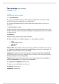 Medische kennis&comma; Farmacologie samenvatting hoofdstuk 1 2 & 3