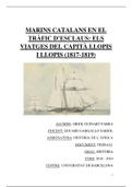 Marins catalans en el tràfic d'esclaus - Els viatges del capità Llopis i LLopis (1817 - 1819)
