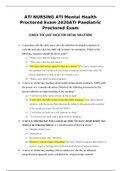 ATI NURSING Exam 2020 ATI Maternal Newborn Proctored Exam (Detail Solutions and Resource for the test)100%-A Completed