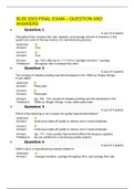 BUSI 2003 FINAL EXAM – QUESTION AND ANSWERS