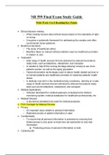 Chamberlain College of Nursing NR599 Final Exam Study Guide (Version 1) / NR 599 Final Exam Study Guide: Nursing Informatics for Advanced Practice (New 2020) 
