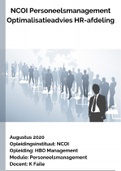 Geslaagde moduleopdracht personeelsmanagement NCOI 2020