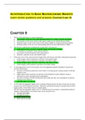 AN INTRODUCTION TO BASIC MACROECONOMIC MARKETS exam review questions and answers CHAPTER 9 AND 10 