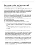 Samenvatting de organisatie als hulpmiddel