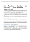Defining the Business Requirements - Samenvatting