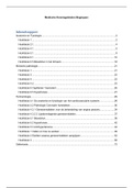 Medische Kennis periode 1 2020, Anatomie & Fysiologie, Klinische pathologie en Farmacologie