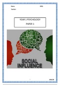 Social influence research booklet