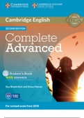 Cambridge English Complete Advanced antwoorden (hele boek)