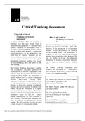 ATI Proctored Critical Thinking RN 2013 test description