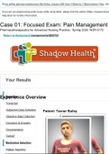 Case 01: Focused Exam: Pain Management Results | Turned In-Patient: Tanner Bailey