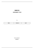 MNM3709 Portfolio Assessment Essay answers