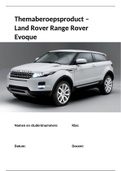 Themaberoepsproduct KFM project auto lease: Land Rover Evoque CIJFER 8,5 (ZIE BUNDEL)