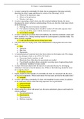 NUR 257:N3 Exam 1 study guide-Questions and Answers