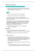 LPC NOTES Criminal Law (LAWGDL) Final Exam Study Guide:  University of Law London Moorgate
