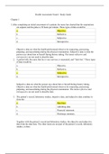 NUR 2058 Health Assessment Exam 1 Study Guide Chapter 1-5, Verified And Correct Answers,  Rasmussen college. Latest 2020