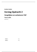 2OPS-IO2 Vergelijken en verbeteren TAP / Narrowbody - FSC