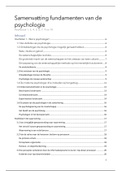 Samenvatting fundamenten v/d psychologie Hfst 1, 3, 4, 5, 6, 7, 9 en 10