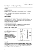 grade 12 biology genetics and genetic engineering study notes 