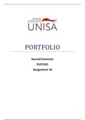 EUP1501 Assignment 10 Portfolio 