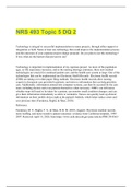 NRS 493 Topic 5 DQ 2