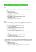 STAT 200 Week 4 Homework Problems / STAT200 Week 4 Homework Problems : Questions & Answers (LATEST, 2020)(All Correct answers, Download to score A)