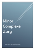 Samenvatting voor de Minor Complexe Zorg 2020